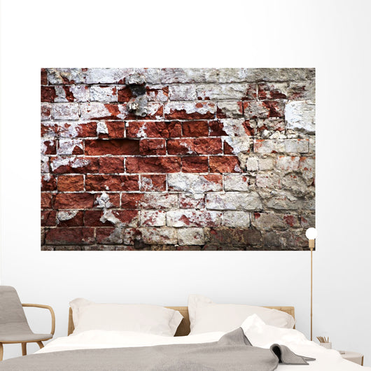 Crumbling Brick Wall Wall Decal