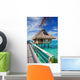 Wooden Bridge to Hut Wall Decal