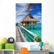 Wooden Bridge to Hut Wall Decal