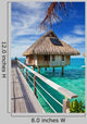 Wooden Bridge to Hut Wall Decal