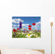 Red Poppy and Wild Wall Decal