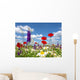 Red Poppy and Wild Wall Decal