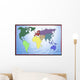 World and Continents Wall Decal