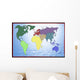 World and Continents Wall Decal