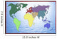 World and Continents Wall Decal