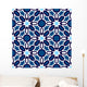 Blue Islamic Ornaments Wall Decal