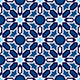 Blue Islamic Ornaments Wall Decal