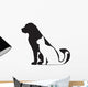 Dog and Cat Silhouettes (Side) Wall Decal