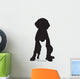 Dog and Cat Silhouettes (Front) Wall Decal