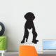 Dog and Cat Silhouettes (Front) Wall Decal