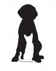 Dog and Cat Silhouettes (Front) Wall Decal