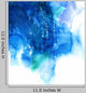 Blue Watercolor Abstract Hand Wall Decal