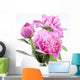 Three Peony Blossoms White Wall Decal