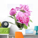 Three Peony Blossoms White Wall Decal