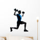 Man Exercising Weight Training Wall Decal
