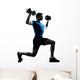 Man Exercising Weight Training Wall Decal