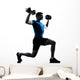Man Exercising Weight Training Wall Decal