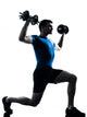 Man Exercising Weight Training Wall Decal