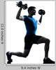 Man Exercising Weight Training Wall Decal