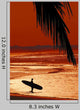 Surfer Tropical Destination Wall Decal
