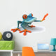 Blue Frog Wall Decal