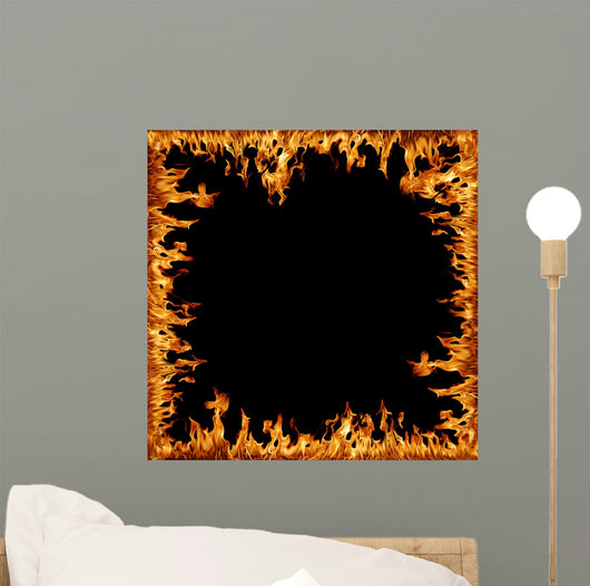 Flames Frame Wall Decal