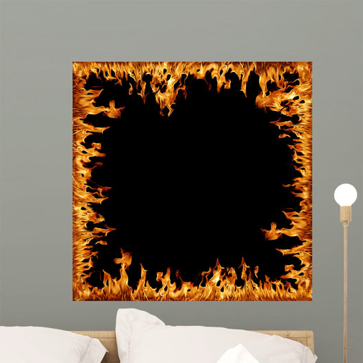 Flames Frame Wall Decal