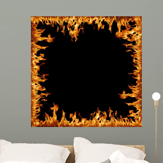 Flames Frame Wall Decal