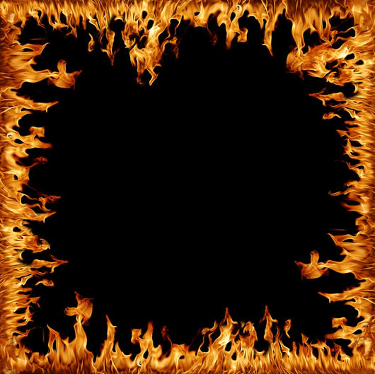 Flames Frame Wall Decal