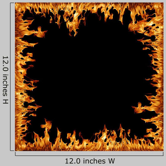 Flames Frame Wall Decal