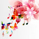 Abstract Music, Flowers, and Butterflies Vector Wall Decal