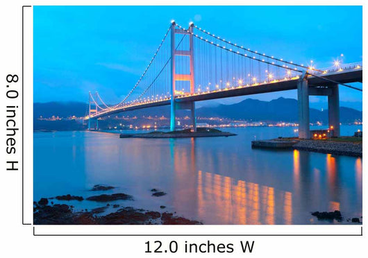 Tsing Ma Bridge Sunset Wall Decal