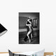 Two Ballroom Dancers Practicing Wall Decal