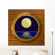 Window with Moon Wall Decal