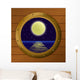 Window with Moon Wall Decal