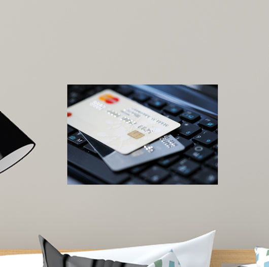 Credit Cards Keyboard Wall Decal