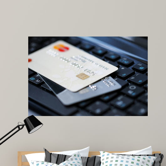 Credit Cards Keyboard Wall Decal