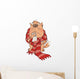 Sick Cat Cartoon Wall Decal