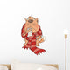 Sick Cat Cartoon Wall Decal