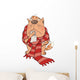 Sick Cat Cartoon Wall Decal