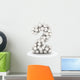 Number 2 Baseball Balls Wall Decal