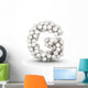 Letter G Baseball Balls Wall Decal