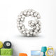 Letter G Baseball Balls Wall Decal