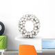 Letter O Baseball Balls Wall Decal