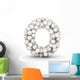 Letter O Baseball Balls Wall Decal