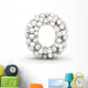 Letter O Baseball Balls Wall Decal