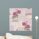 Seamlessly Tiling Paper Collage Wall Decal