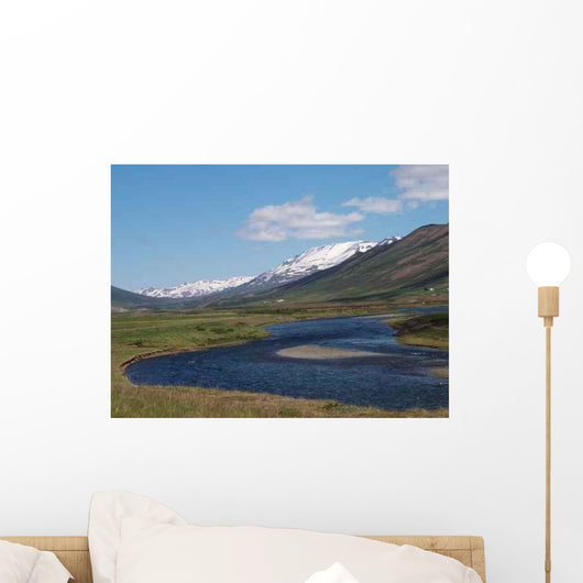 Iceland River Scene Wall Decal