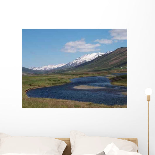 Iceland River Scene Wall Decal