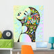 Pop Art Psychedelic Girl Wall Decal